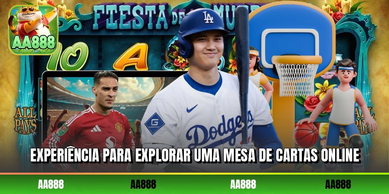 Experiência para explorar uma mesa de cartas online
